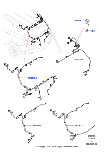 15AA Kabelstrang - Karosserie u. Heck L550 DISCOVERY SPORT 2015 > (L550),Werk Halewood