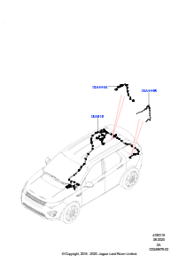 15AD Kabelstrang - Karosserie u. Heck L550 DISCOVERY SPORT 2015 > (L550),Werk Halewood