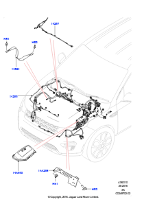 10BA Kabelstrang - Motor u. Spritzwand L550 DISCOVERY SPORT 2015 > (L550),Werk Halewood