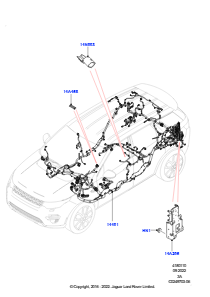 10CA Kabelstrang - Motor u. Spritzwand L550 DISCOVERY SPORT 2015 > (L550),Werk Halewood