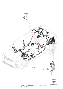 10CA Kabelstrang - Motor u. Spritzwand L550 DISCOVERY SPORT 2015 > (L550),Werk Halewood