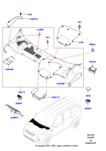 20A Windlaufoberteil und Anbauteile L550 DISCOVERY SPORT 2015 > (L550),Werk Halewood