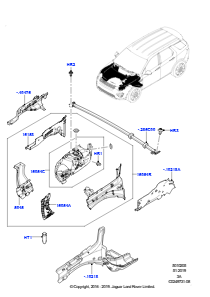 05A Front-, Stehbleche u. Längsträger L550 DISCOVERY SPORT 2015 > (L550),Werk Halewood