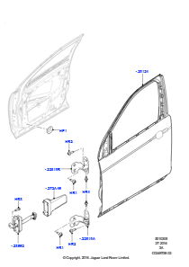 05A Türen v., Scharniere u. Dicht. L550 DISCOVERY SPORT 2015 > (L550),Werk Halewood