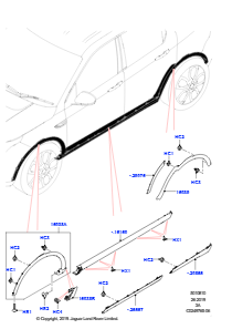 10A Zierleisten L550 DISCOVERY SPORT 2015 > (L550),Werk Halewood