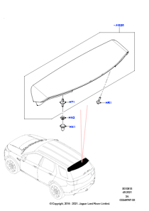 15A Spoiler und zugehörige Teile L550 DISCOVERY SPORT 2015 > (L550),Werk Halewood