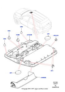 20A Dachkonsole L550 DISCOVERY SPORT 2015 > (L550),Werk Halewood