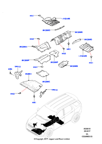 15A Spritz- und Hitzeschutzschilde L550 DISCOVERY SPORT 2015 > (L550),Werk Halewood