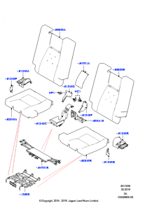 35D Rücksitzpolst./Verkleidungen&Heiz. L550 DISCOVERY SPORT 2015 > (L550),Werk Halewood