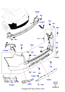 10A Stoßfänger hinten L550 DISCOVERY SPORT 2015 > (L550),Werk Halewood