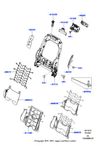 10A Rückenlehne - Vordersitz L550 DISCOVERY SPORT 2015 > (L550),Werk Halewood