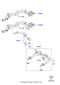 15D Heizungsschläuche L319 DISCOVERY 4 2010 - 2016 (L319),3,0 l DOHC GDI SC V6 BENZIN