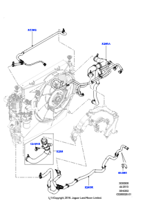 05B Leitungen u. Schläuche - Kühlsystem L319 DISCOVERY 4 2010 - 2016 (L319),3,0 l DOHC GDI SC V6 BENZIN