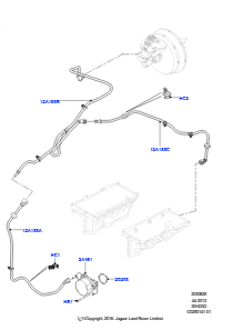 25C Unterdr.steuerung & Lufteinblasung L319 DISCOVERY 4 2010 - 2016 (L319),Rechtslenker