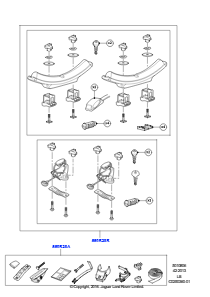 06B Montagesätze – Dachgepäckträger L359 FREELANDER 2 2006 - 2014 (L359)