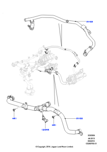 06B EGR-Kühlsystem L494 RANGE ROVER SPORT 2014 - 2022 (L494),3,0l V6 Diesel-Elektrik-Hybridmotor