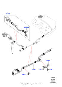 10E Kraftstoffleitungen L494 RANGE ROVER SPORT 2014 - 2022 (L494),3,0l V6 Diesel-Elektrik-Hybridmotor