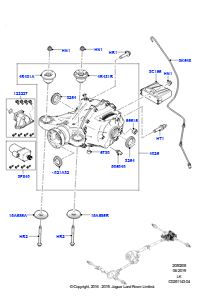 05E Hinterachse L405 RANGE ROVER 2013 - 2022,Elektronisches Sperrdifferenzial