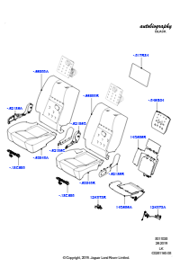 35D Rücksitzpolst./Verkleidungen&Heiz. L405 RANGE ROVER 2013 - 2022,2S AL Leder Diamond