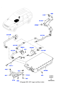 10C Hybrid-Elektrikmodule L494 RANGE ROVER SPORT 2014 - 2022 (L494),3,0l V6 Diesel-Elektrik-Hybridmotor