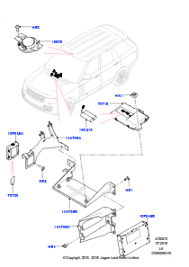 10A Telematik L405 RANGE ROVER 2013 - 2022