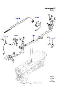 10GA Kabelstrang - Motor u. Spritzwand L405 RANGE ROVER 2013 - 2022,Klapptische Mittelkonsole