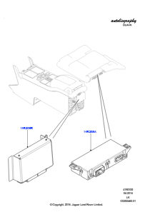 05F Module u. Sensoren - Fahrzeug L405 RANGE ROVER 2013 - 2022,Klapptische Mittelkonsole