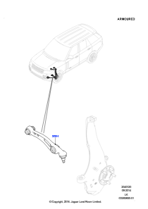 20B Lenker - Vorderradaufhängung L405 RANGE ROVER 2013 - 2022,Gepanzert