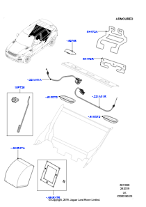 25C Rücksitzlehne L405 RANGE ROVER 2013 - 2022,Gepanzert