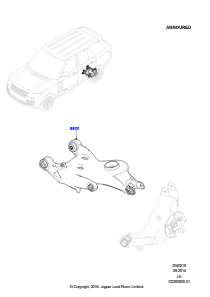 15B Lenker - Hinterradaufhängung L405 RANGE ROVER 2013 - 2022,Gepanzert