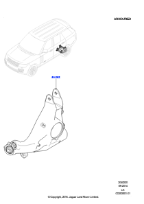 20B Hinterer Achsschenkel und Nabe L405 RANGE ROVER 2013 - 2022,Gepanzert