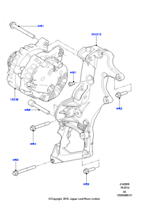 05B Generator u. Befestigungen L550 DISCOVERY SPORT 2015 > (L550),Werk Halewood