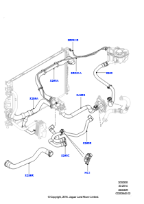05D Leitungen u. Schläuche - Kühlsystem L550 DISCOVERY SPORT 2015 > (L550),2.2L CR DI 16V Diesel