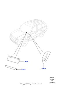 10F Etiketten L320 RANGE ROVER SPORT 2010 - 2013 (L320)