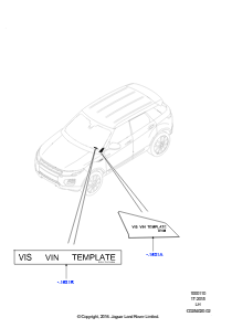 10H Etiketten L538 RANGE ROVER EVOQUE 2012 - 2018 (L538),Werk Halewood