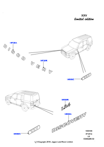 05C Schriftzüge L319 DISCOVERY 4 2010 - 2016 (L319),XXV. Jubiläum LE