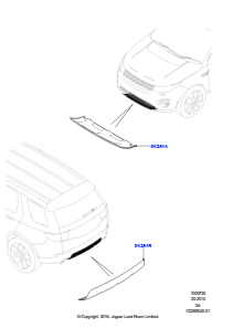 30B KAROSSERIESCHUTZ - AUSSEN L550 DISCOVERY SPORT 2015 > (L550),Werk Halewood
