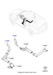 05CA Belüft.-/Frischluftdüsen u. -führ. L550 DISCOVERY SPORT 2015 > (L550),Werk Halewood