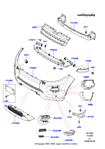 05E Kühlergrill/Stoßfänger vorn L538 RANGE ROVER EVOQUE 2012 - 2018 (L538),Werk Halewood