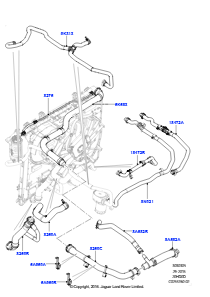 05E Leitungen u. Schläuche - Kühlsystem L405 RANGE ROVER 2013 - 2022,2,0 l 16V TIVCT T/C 240 PS Benzin