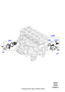 20B Thermostat/Gehäuse und Anbauteile L494 RANGE ROVER SPORT 2014 - 2022 (L494),2,0 l 16V TIVCT T/C 240 PS Benzin