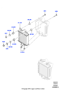 10F Zw.kühler/Luftführung/Schläuche L494 RANGE ROVER SPORT 2014 - 2022 (L494),2,0 l 16V TIVCT T/C 240 PS Benzin