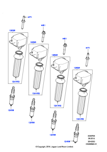 05B Zündspule/Kabel/Zündkerzen L405 RANGE ROVER 2013 - 2022,2,0 l 16V TIVCT T/C 240 PS Benzin