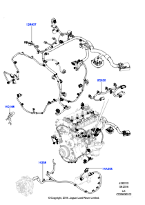 10AH Kabelstrang - Motor u. Spritzwand L494 RANGE ROVER SPORT 2014 - 2022 (L494),2,0 l 16V TIVCT T/C 240 PS Benzin