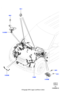 10CC Kabelstrang - Motor u. Spritzwand L494 RANGE ROVER SPORT 2014 - 2022 (L494)