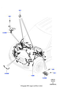 10CB Kabelstrang - Motor u. Spritzwand L405 RANGE ROVER 2013 - 2022