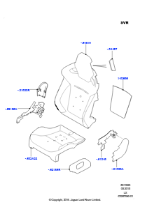 20D Polster, Verkl. & Heiz. - Vorders. L494 RANGE ROVER SPORT 2014 - 2022 (L494),Fahrersitz - Sportausführung
