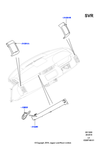 05E Instrumententafel L494 RANGE ROVER SPORT 2014 - 2022 (L494),SVR-Version