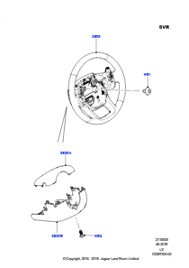 05B Lenkrad L494 RANGE ROVER SPORT 2014 - 2022 (L494),SVR-Version
