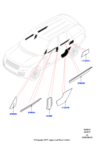 10C Gummilager hinten L405 RANGE ROVER 2013 - 2022